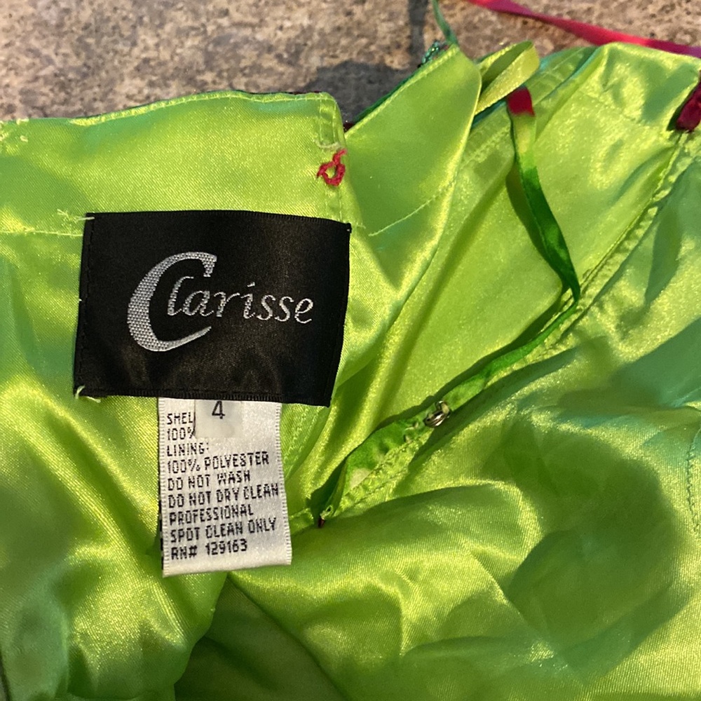 Clarisse Beaded Upper 100% Silk Shell, Prom Pageant or Evening Gown With FLAWS 4 - Picture 17 of 17